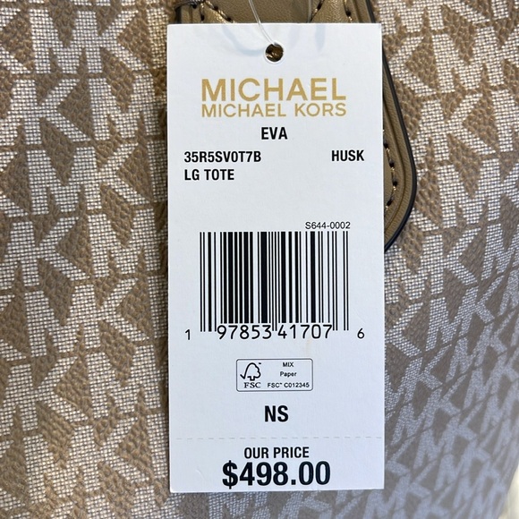 Michael Kors Eva Large Ombré Signature Logo Tote Bag
Husk 
NWT - Picture 4 of 16